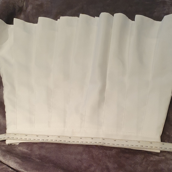 White Pleated Mini Skirt (Skort) - Picture 2 of 2